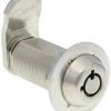 TUBULAR CAM LOCK 1-1/2" CHROME PLATED KEYED ALIKE