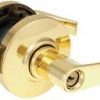 AL ENTRY LEVERSET 2-3/4" BS SC1 BRASS