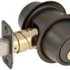 DOUBLE CYLINDER DEADBOLT ADJ BS SC1 OIL RUBBED BRONZE